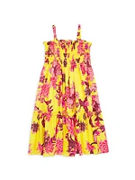 Little Girl's & Girl's Floral Goldie Dress