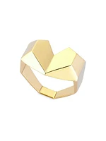 Origami Love Little 14K Yellow Gold Ring