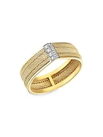 Olden Drop 14K Yellow Gold & 0.07 TCW Diamond Ring