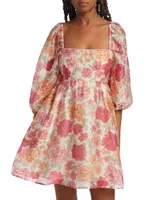 Blake Floral Tie-Back Minidress