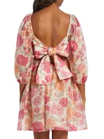 Blake Floral Tie-Back Minidress