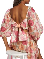 Blake Floral Tie-Back Minidress