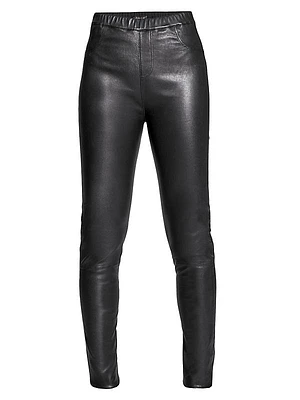 Kenny Stretch Leather Leggings