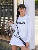 Tennis Stitched Sweatshirt