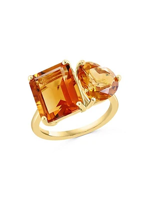 14K Yellow Gold & Citrine Ring