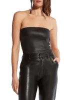 Cinematique Stretch Leather Bustier