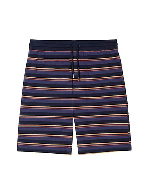 Stripe Cotton Shorts