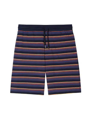 Stripe Cotton Shorts