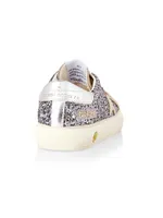 Baby Girl's, Little Girl's & Glitter Suede Platform Sneakers