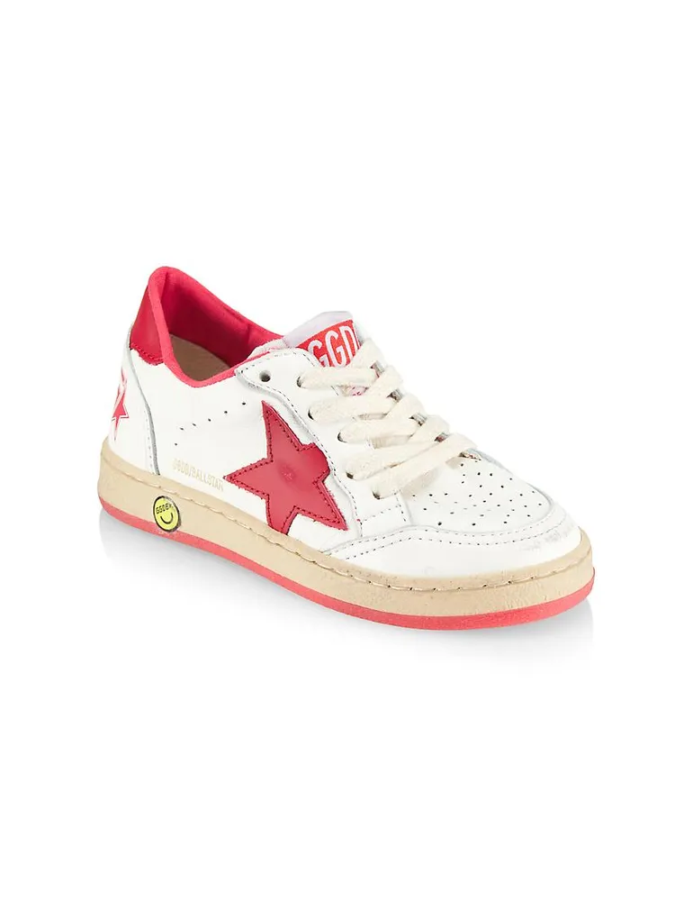 Baby's, Little Kid's & Ballstar Leather Star Sneakers