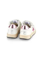 Baby Girl's & Little Ballstar Glitter Star Sneakers