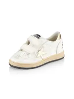 Baby Girl's, Little Girl's & Ballstar Laminated Star Sneakers