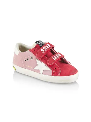 Baby Girl's, Little Girl's & Old School Two-Tone Suede Sneakers