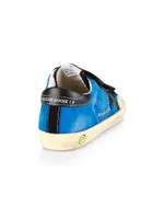 Baby Boy's,Little Boy's & Penstar Suede And Star Leather Heel Sneakers