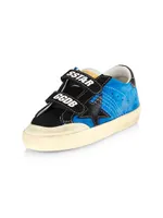 Baby Boy's,Little Boy's & Penstar Suede And Star Leather Heel Sneakers