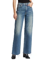 Grace High-Rise Stretch Wide-Leg Jeans