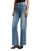 Grace High-Rise Stretch Wide-Leg Jeans