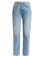 London High-Rise Straight-Leg Jeans