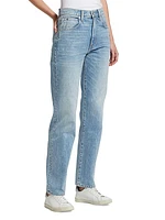 London High-Rise Straight-Leg Jeans