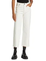 Grace High-Rise Stretch Wide-Leg Crop Jeans