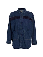 Kira Fringe Denim Overshirt