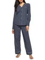 2-Piece Nordic Antlers Pajama Set