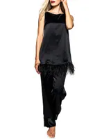 2-Piece Mulberry Silk Tunic & Pants Set