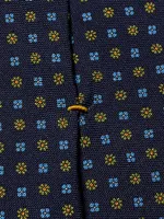 Geometric Floral Silk Tie