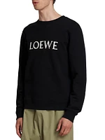 Embroidered Cotton Crewneck Sweatshirt