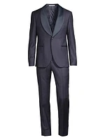 Shawl Collar Houndstooth Evening Suit