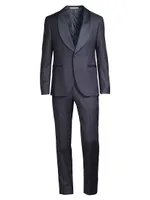 Shawl Collar Houndstooth Evening Suit