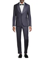 Shawl Collar Houndstooth Evening Suit