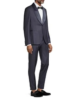 Shawl Collar Houndstooth Evening Suit