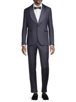 Shawl Collar Houndstooth Evening Suit