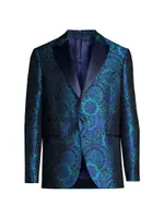 Peak Lapel Jacquard Sport Jacket