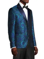 Peak Lapel Jacquard Sport Jacket