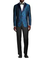 Peak Lapel Jacquard Sport Jacket