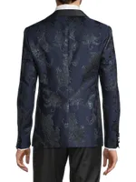 Shawl Collar Brocade Evening Jacket