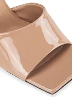 Vanilla Patent Leather Mules