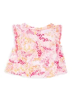 Little Girl's & Adeh Ruffle Top