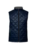 Diamond Quilted Reversible Fleece Vest