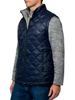 Diamond Quilted Reversible Fleece Vest