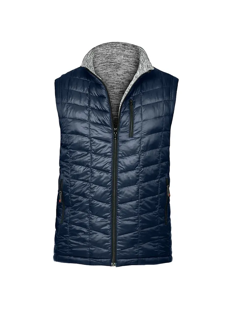 Quilted Reversible Fleece Vest