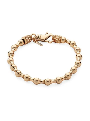 24K-Gold-Plated Spacer Beaded Bracelet