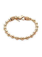 Unisex 24K-Gold-Plated Spacer Beaded Bracelet