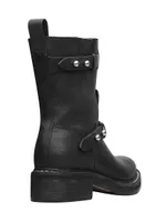 Leather Moto Boots