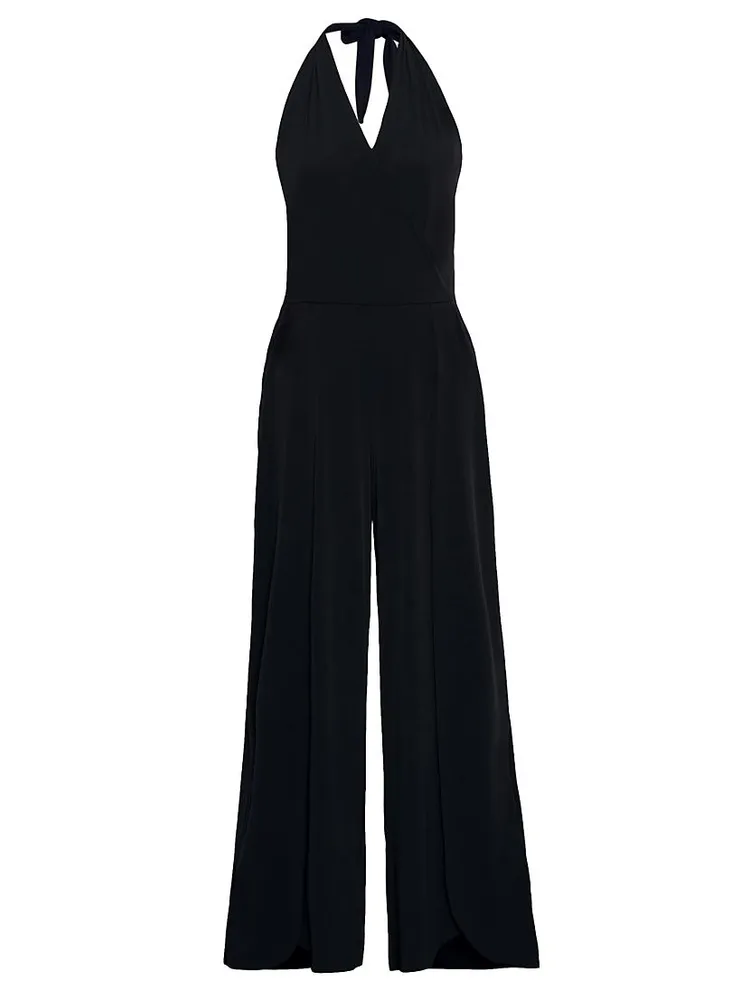 Halter Cover-Up Jumpsuit