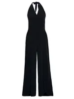 Halter Cover-Up Jumpsuit