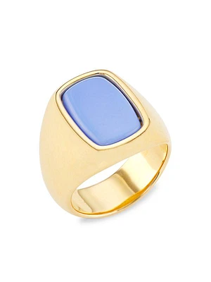 Toy 18K-Gold-Plated & Resin Small Signet Ring