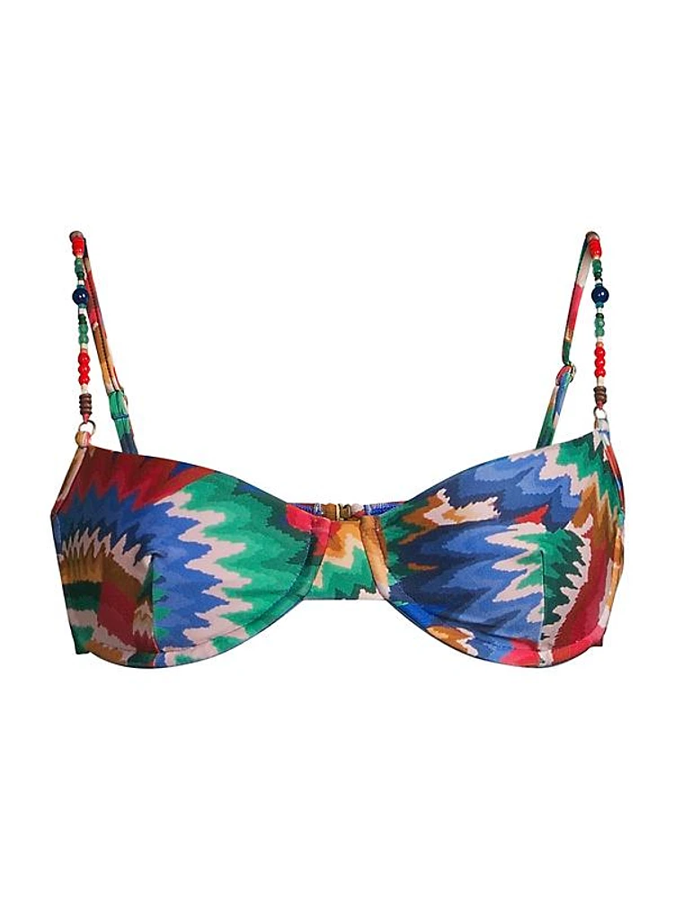 Chevron Toucans Bikini Top